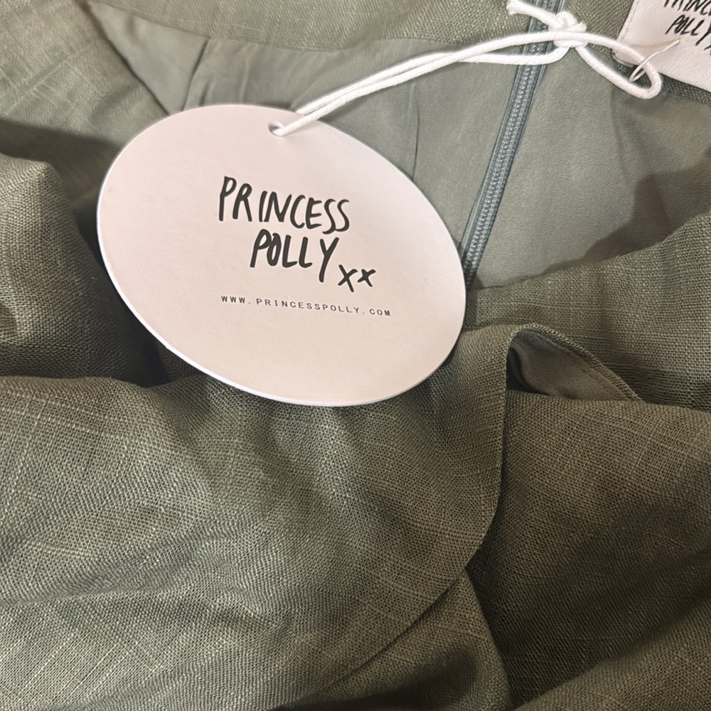 Princess Polly olive green wrap skort - Picture 4 of 5